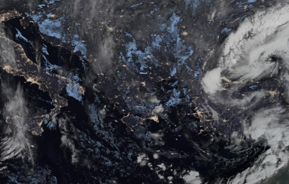 Τελευταία δορυφορική εικόνα νεφοκάλυψης