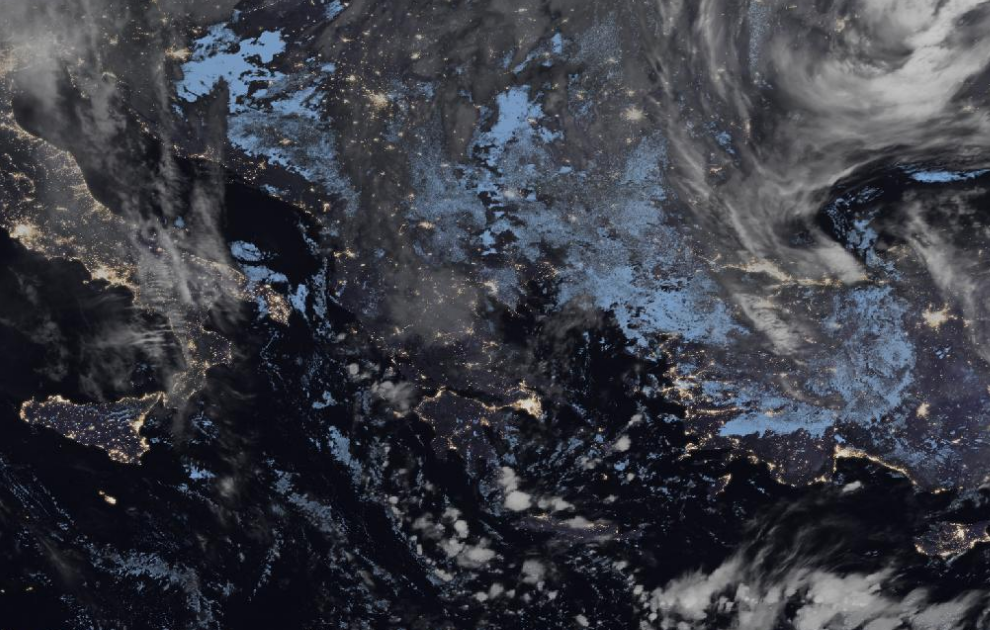 Τελευταία δορυφορική εικόνα νεφοκάλυψης