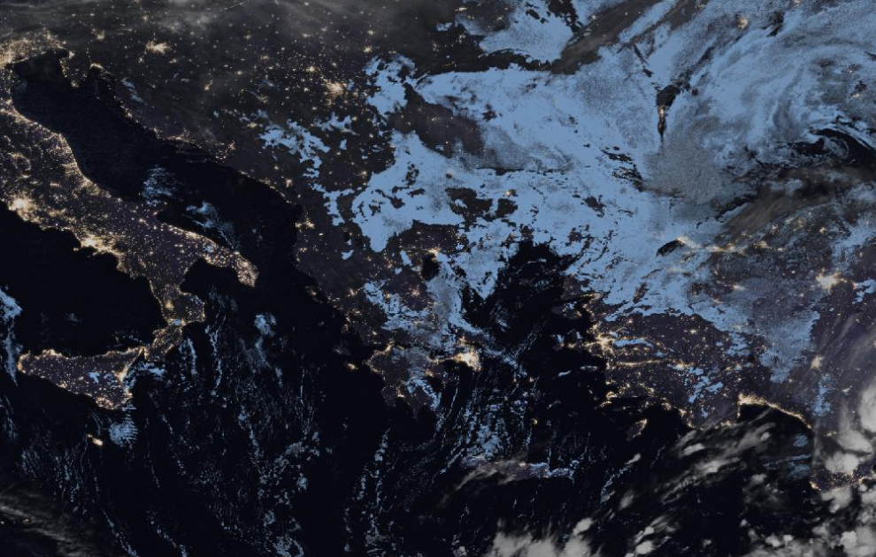 Τελευταία δορυφορική εικόνα νεφοκάλυψης