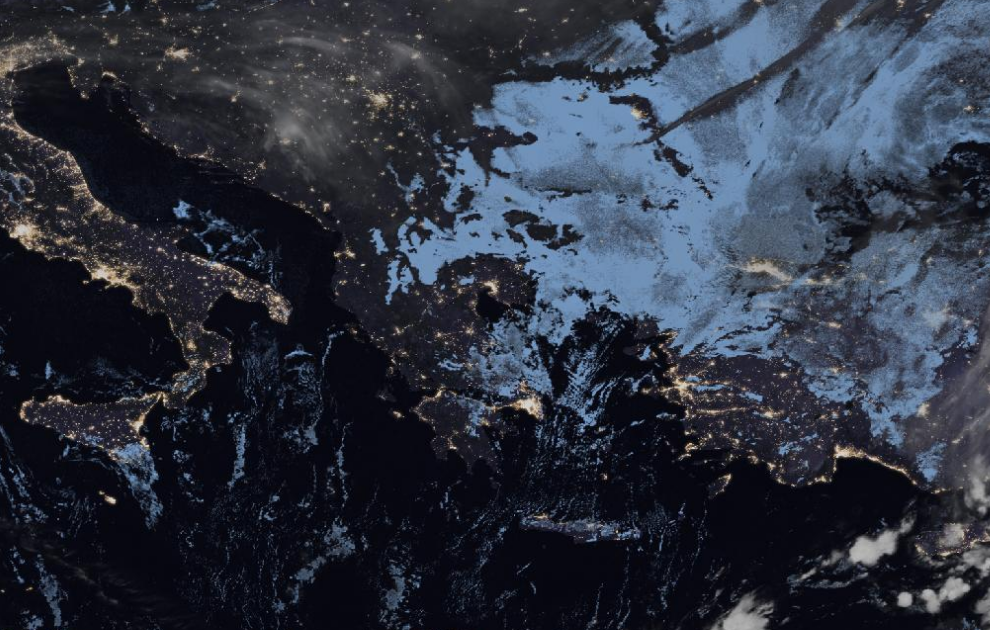 Τελευταία δορυφορική εικόνα νεφοκάλυψης