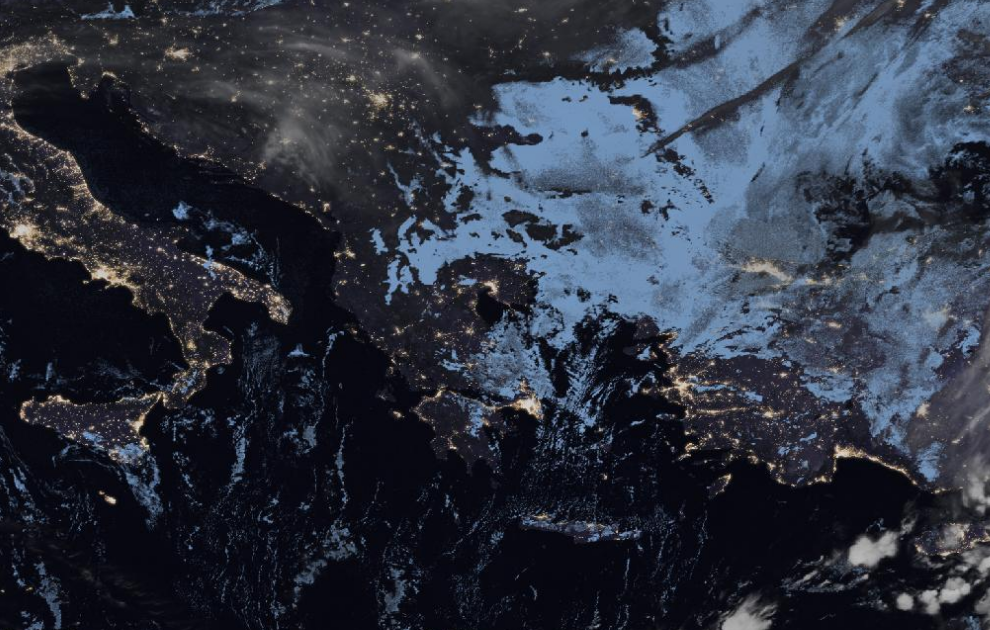 Τελευταία δορυφορική εικόνα νεφοκάλυψης