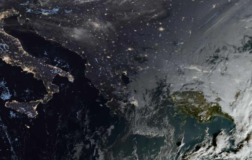 Τελευταία δορυφορική εικόνα νεφοκάλυψης