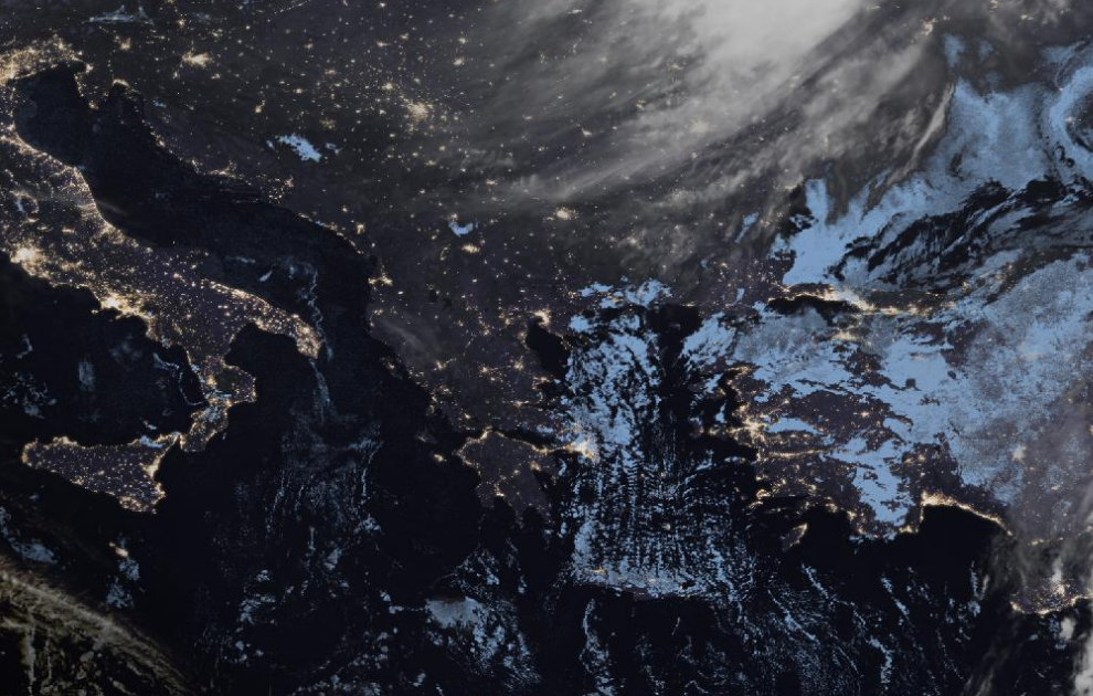 Τελευταία δορυφορική εικόνα νεφοκάλυψης