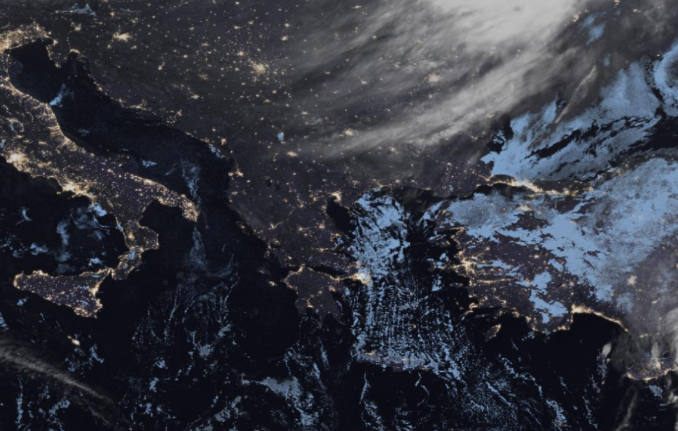 Τελευταία δορυφορική εικόνα νεφοκάλυψης