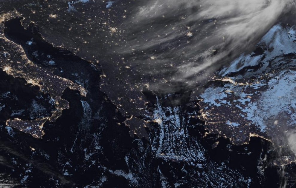 Τελευταία δορυφορική εικόνα νεφοκάλυψης