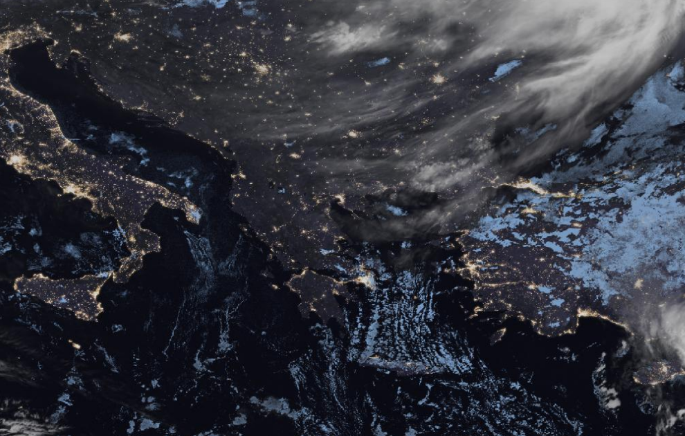 Τελευταία δορυφορική εικόνα νεφοκάλυψης