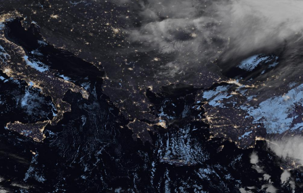 Τελευταία δορυφορική εικόνα νεφοκάλυψης