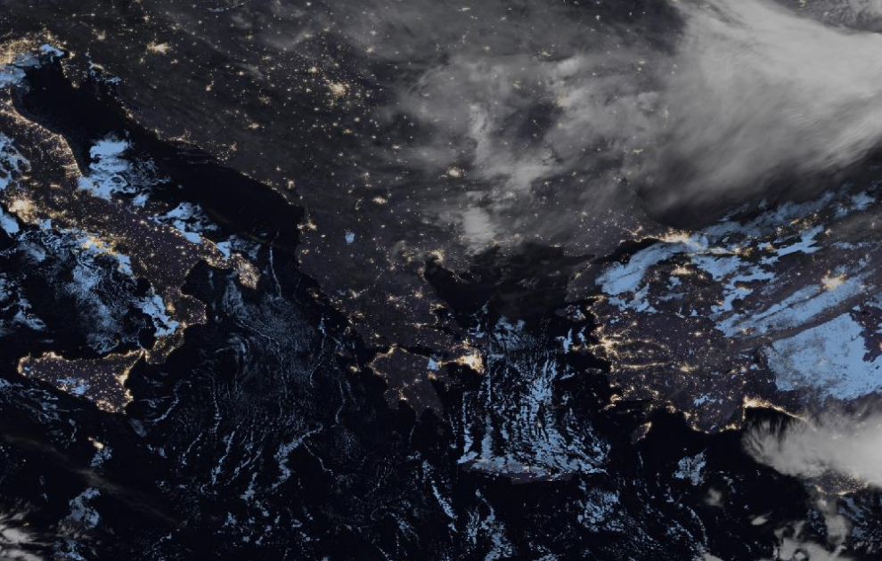 Τελευταία δορυφορική εικόνα νεφοκάλυψης