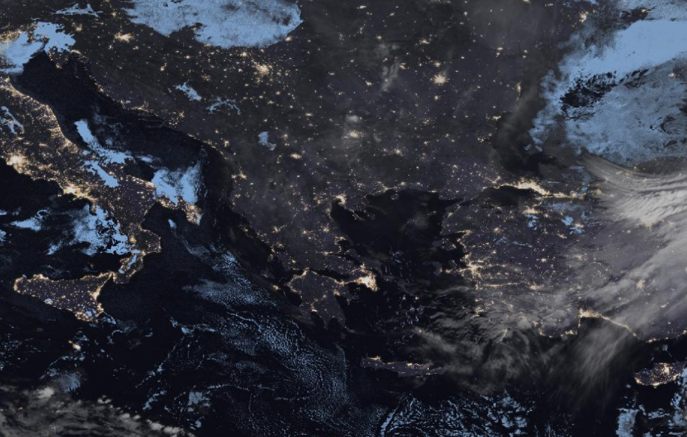 Τελευταία δορυφορική εικόνα νεφοκάλυψης