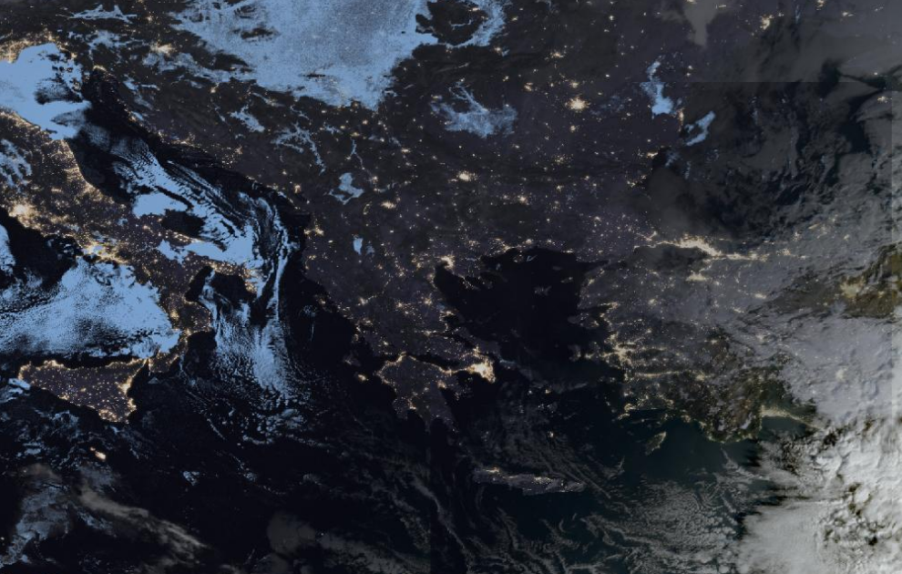 Τελευταία δορυφορική εικόνα νεφοκάλυψης