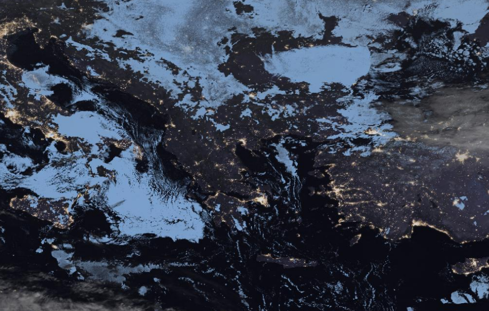 Τελευταία δορυφορική εικόνα νεφοκάλυψης