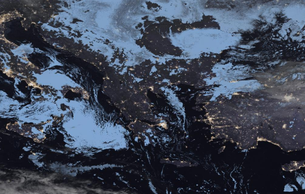 Τελευταία δορυφορική εικόνα νεφοκάλυψης