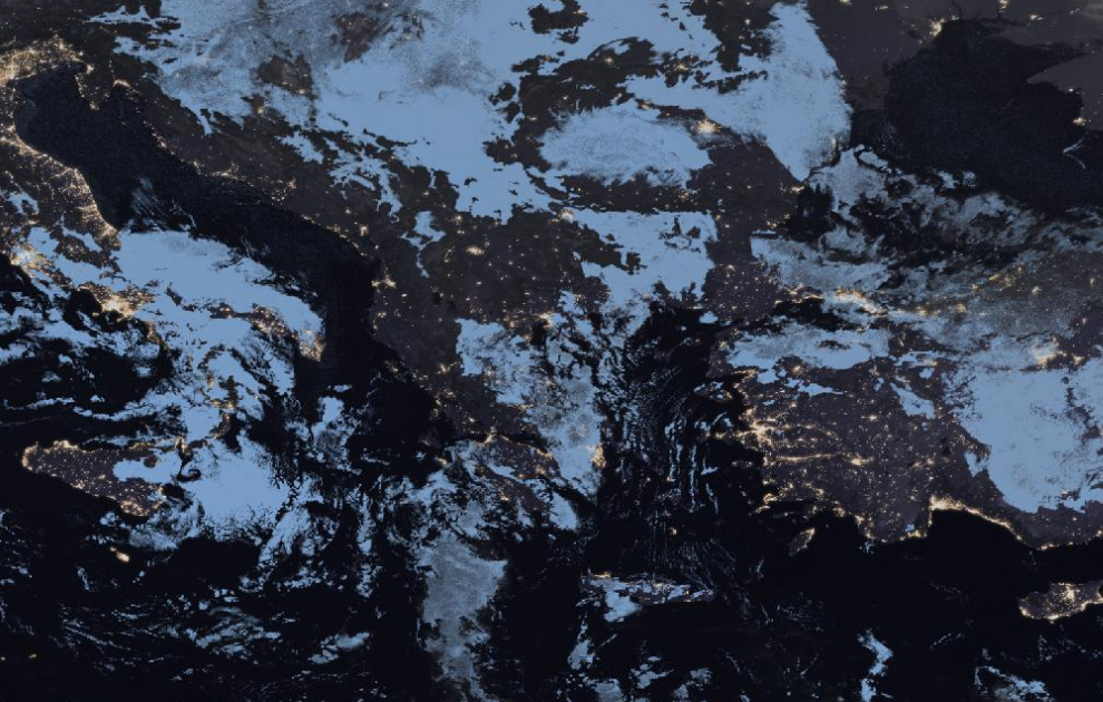 Τελευταία δορυφορική εικόνα νεφοκάλυψης