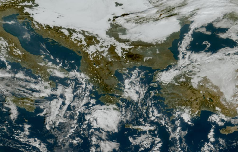 Τελευταία δορυφορική εικόνα νεφοκάλυψης