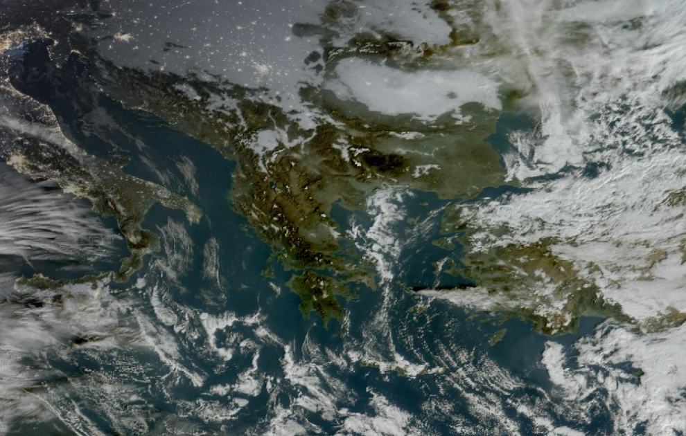 Τελευταία δορυφορική εικόνα νεφοκάλυψης