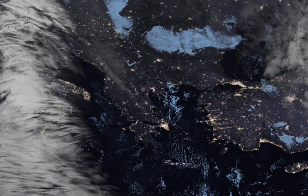 Τελευταία δορυφορική εικόνα νεφοκάλυψης