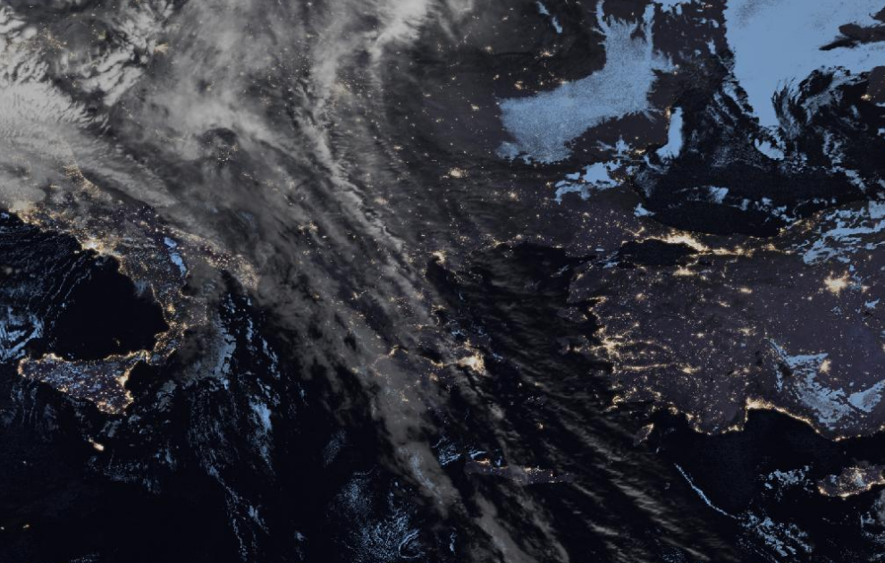 Τελευταία δορυφορική εικόνα νεφοκάλυψης