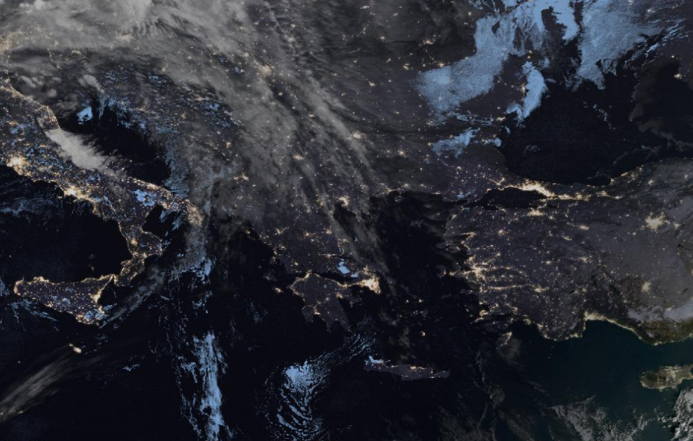 Τελευταία δορυφορική εικόνα νεφοκάλυψης