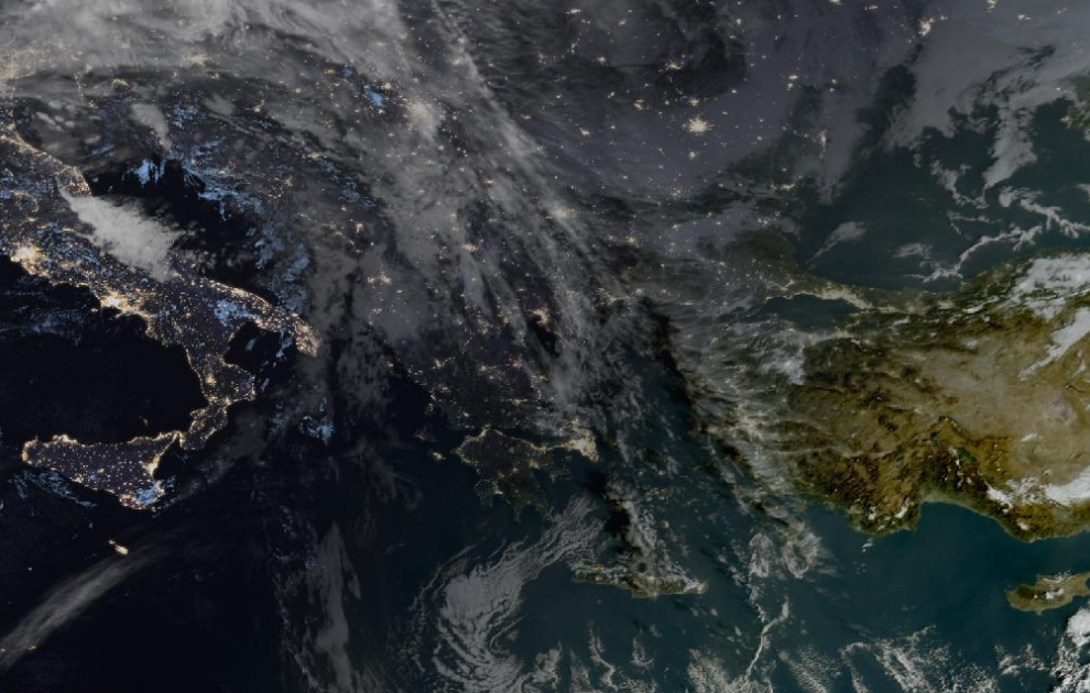 Τελευταία δορυφορική εικόνα νεφοκάλυψης