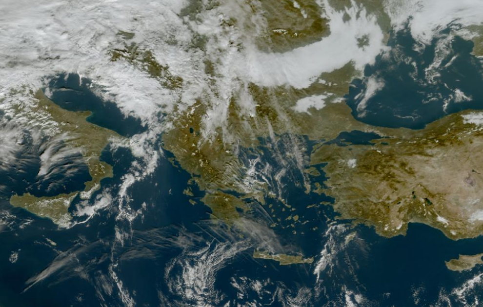 Τελευταία δορυφορική εικόνα νεφοκάλυψης