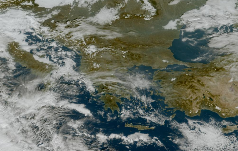 Τελευταία δορυφορική εικόνα νεφοκάλυψης