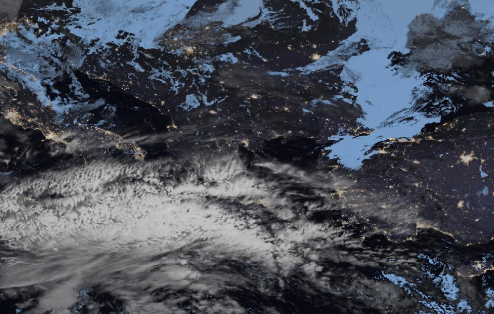 Τελευταία δορυφορική εικόνα νεφοκάλυψης