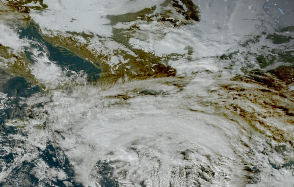 Τελευταία δορυφορική εικόνα νεφοκάλυψης