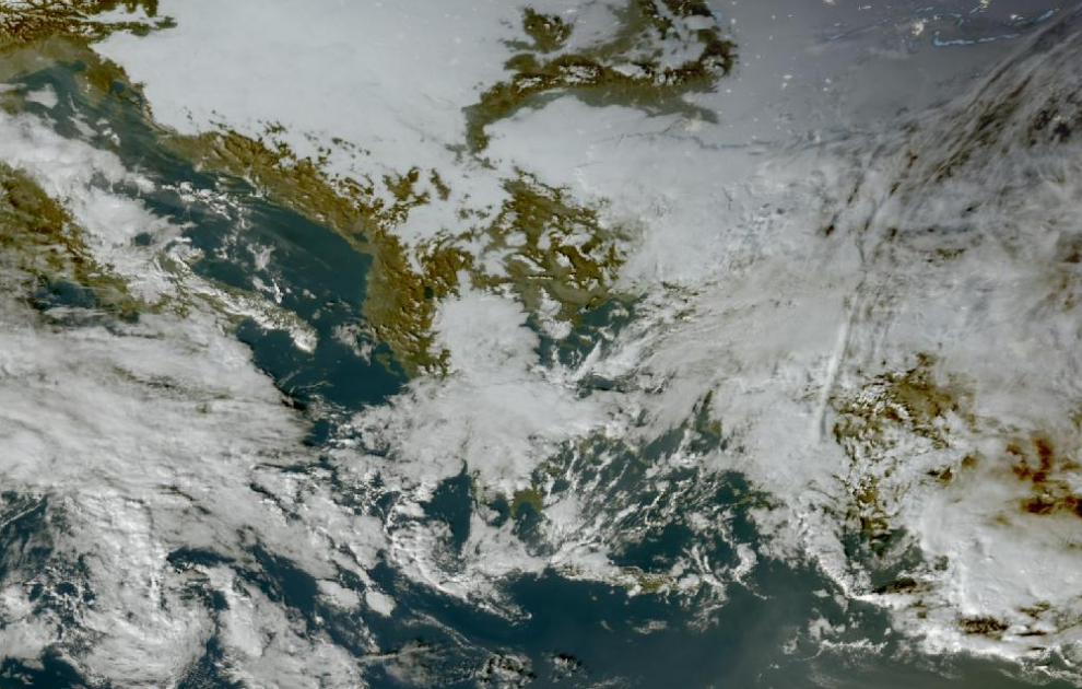 Τελευταία δορυφορική εικόνα νεφοκάλυψης