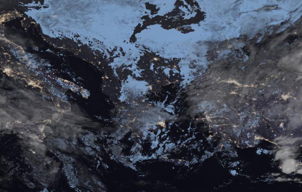 Τελευταία δορυφορική εικόνα νεφοκάλυψης