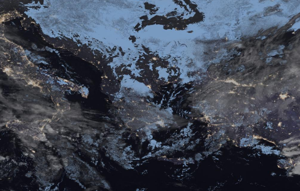 Τελευταία δορυφορική εικόνα νεφοκάλυψης