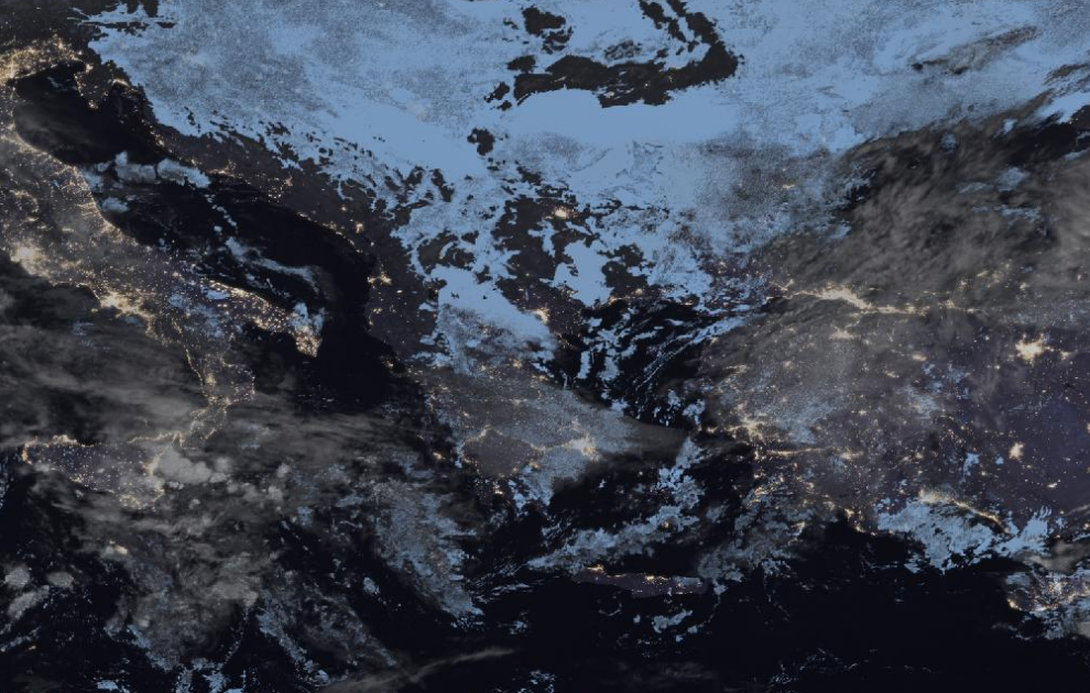 Τελευταία δορυφορική εικόνα νεφοκάλυψης