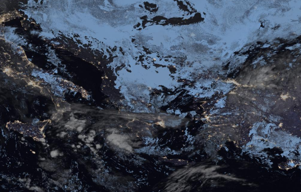 Τελευταία δορυφορική εικόνα νεφοκάλυψης