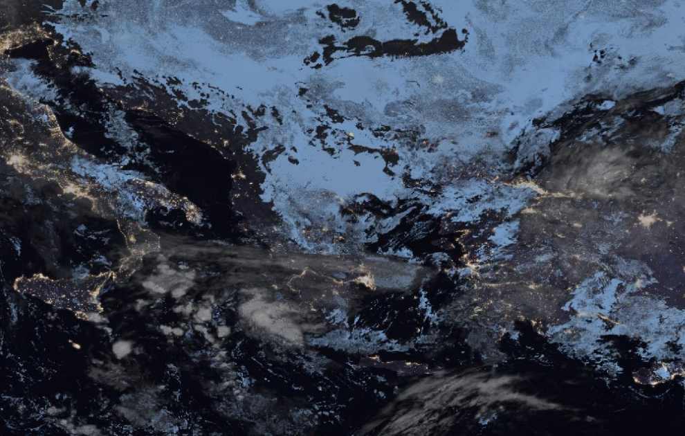 Τελευταία δορυφορική εικόνα νεφοκάλυψης