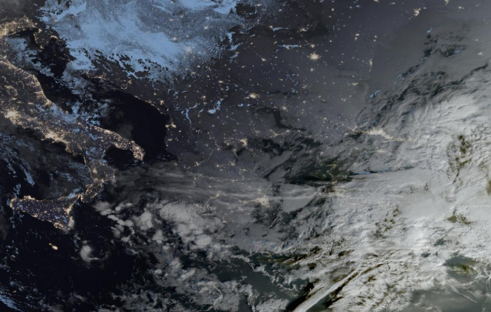 Τελευταία δορυφορική εικόνα νεφοκάλυψης