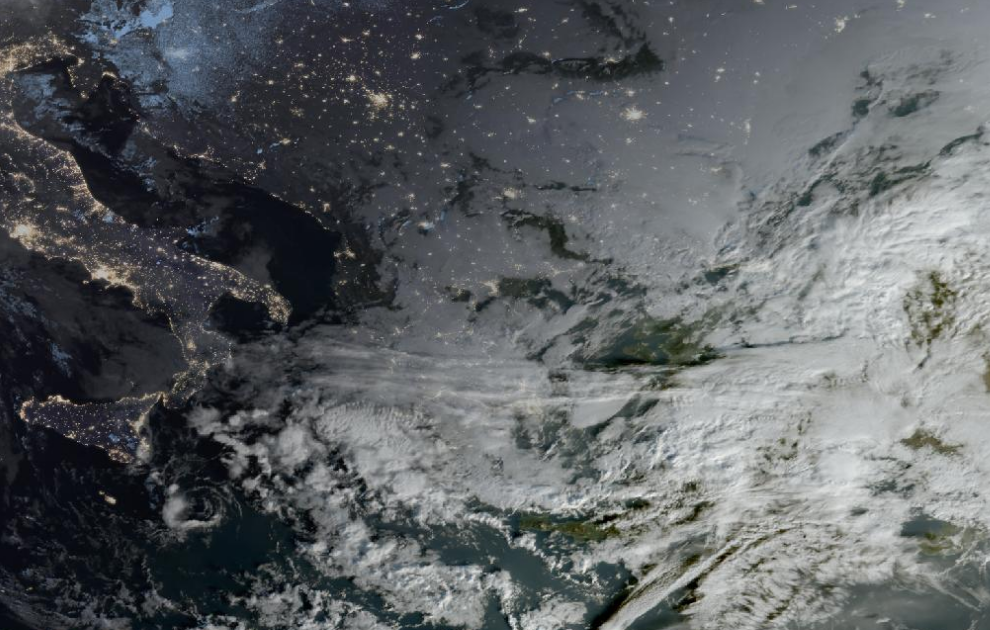 Τελευταία δορυφορική εικόνα νεφοκάλυψης