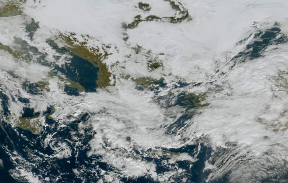 Τελευταία δορυφορική εικόνα νεφοκάλυψης