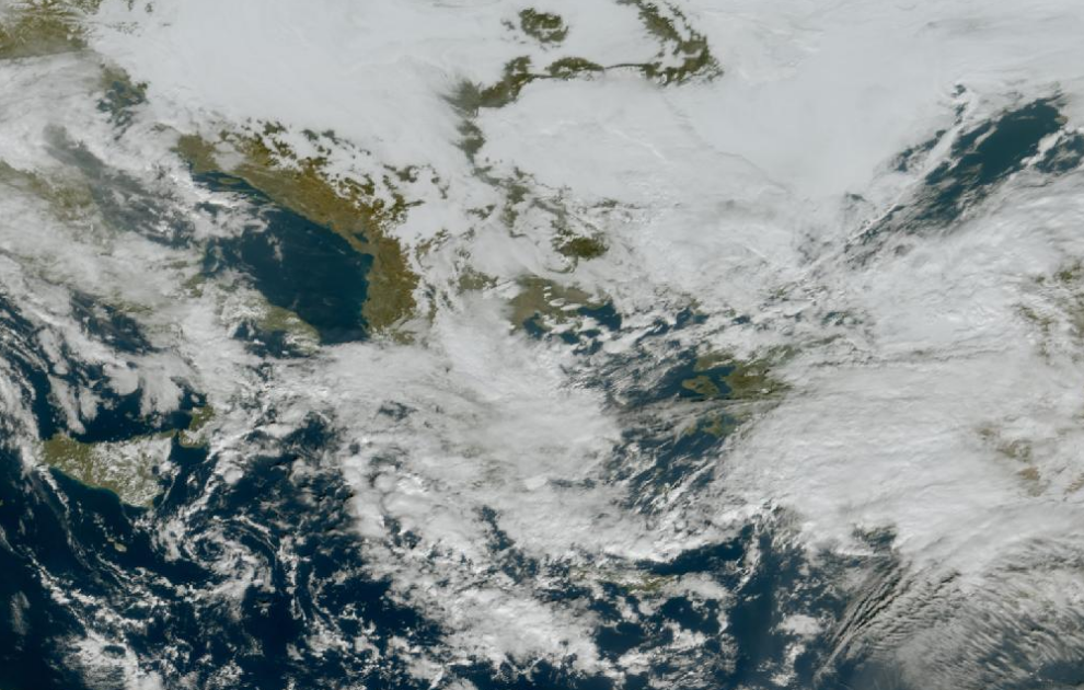 Τελευταία δορυφορική εικόνα νεφοκάλυψης