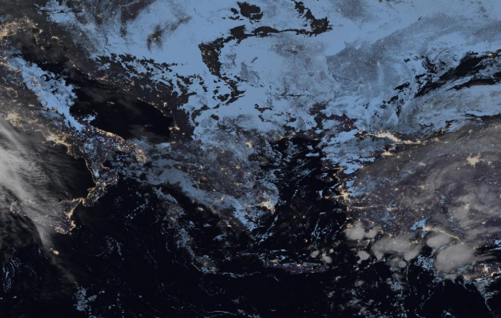 Τελευταία δορυφορική εικόνα νεφοκάλυψης