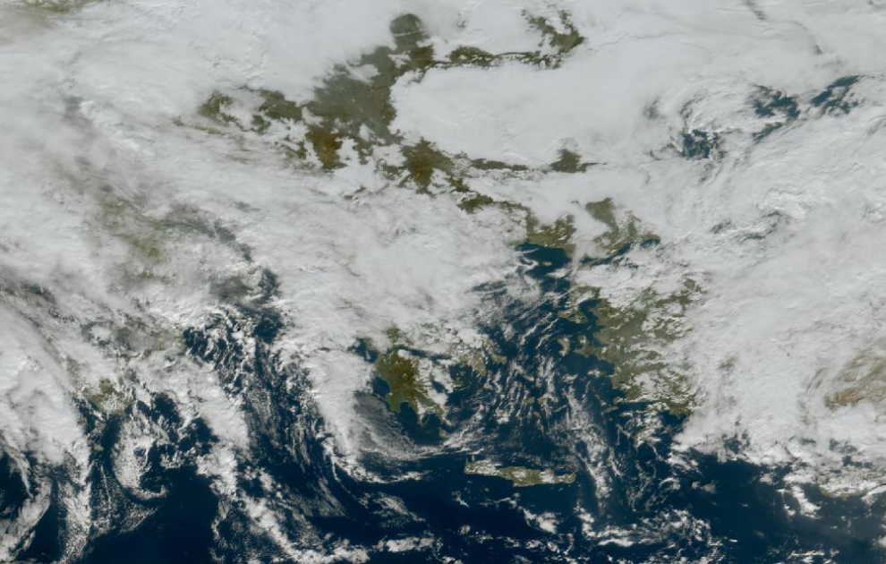 Τελευταία δορυφορική εικόνα νεφοκάλυψης