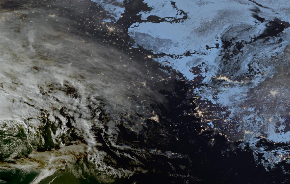 Τελευταία δορυφορική εικόνα νεφοκάλυψης