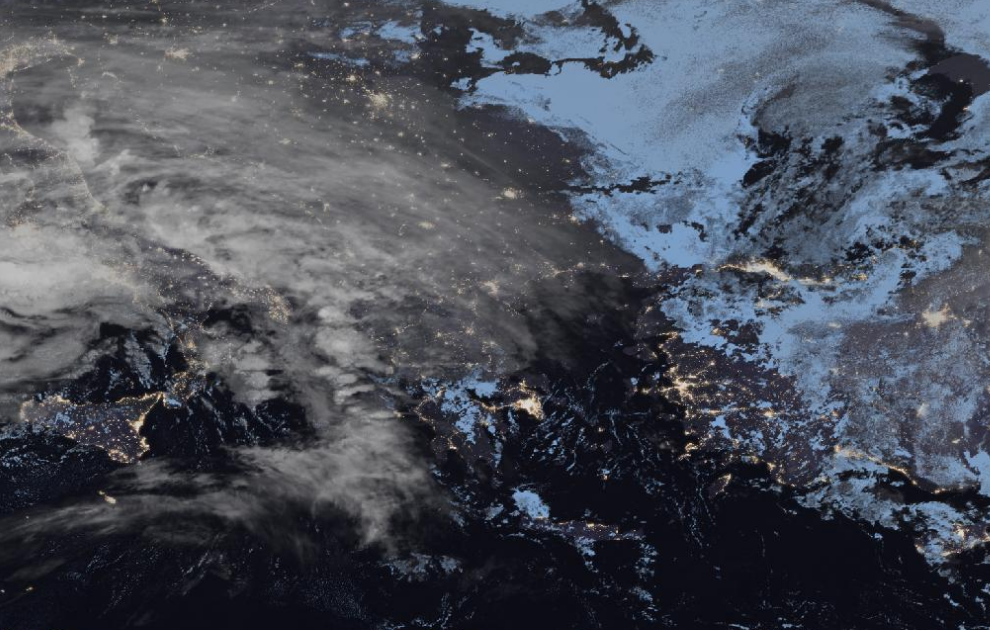 Τελευταία δορυφορική εικόνα νεφοκάλυψης