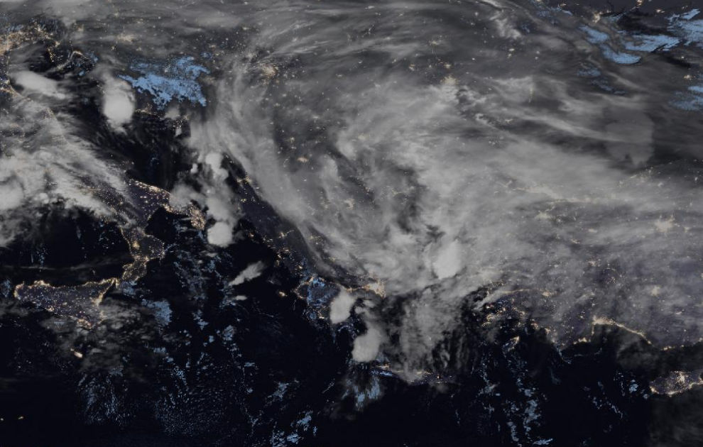 Τελευταία δορυφορική εικόνα νεφοκάλυψης