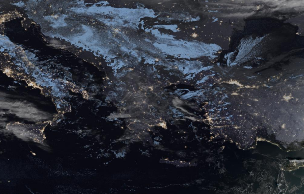 Τελευταία δορυφορική εικόνα νεφοκάλυψης