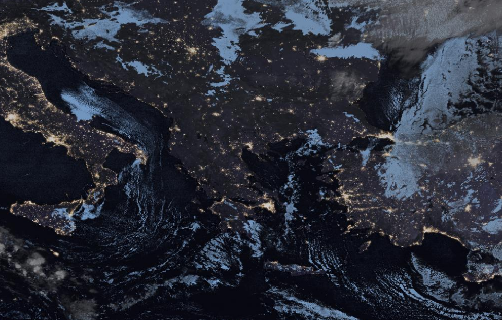 Τελευταία δορυφορική εικόνα νεφοκάλυψης