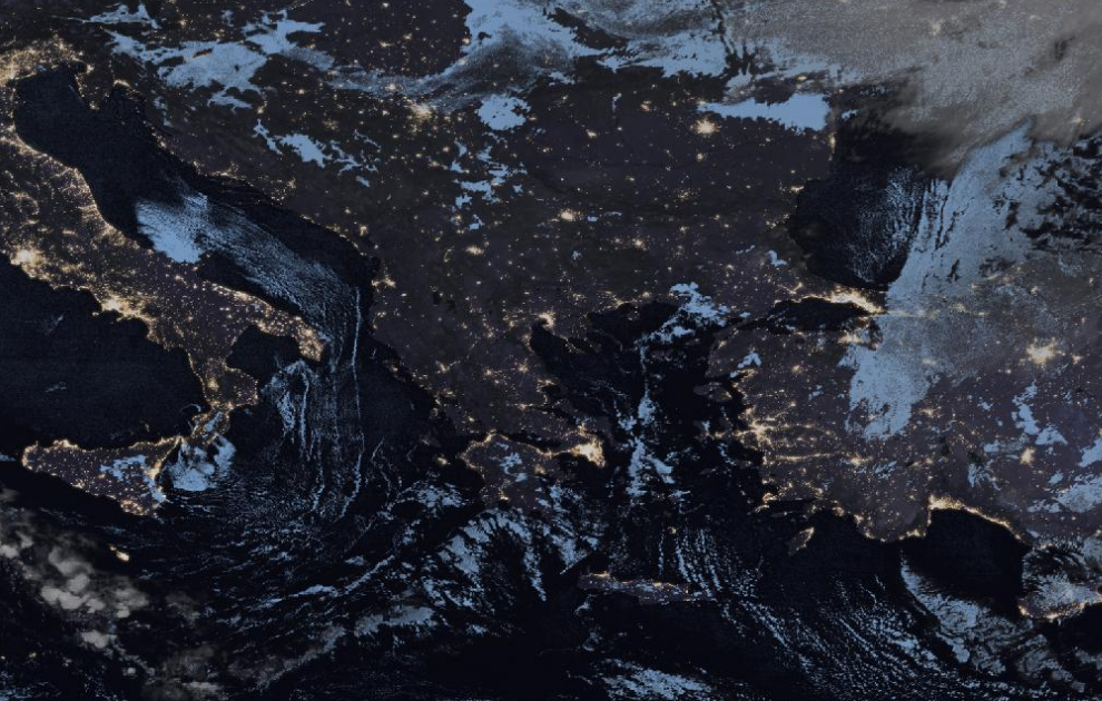 Τελευταία δορυφορική εικόνα νεφοκάλυψης