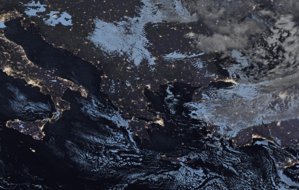 Τελευταία δορυφορική εικόνα νεφοκάλυψης