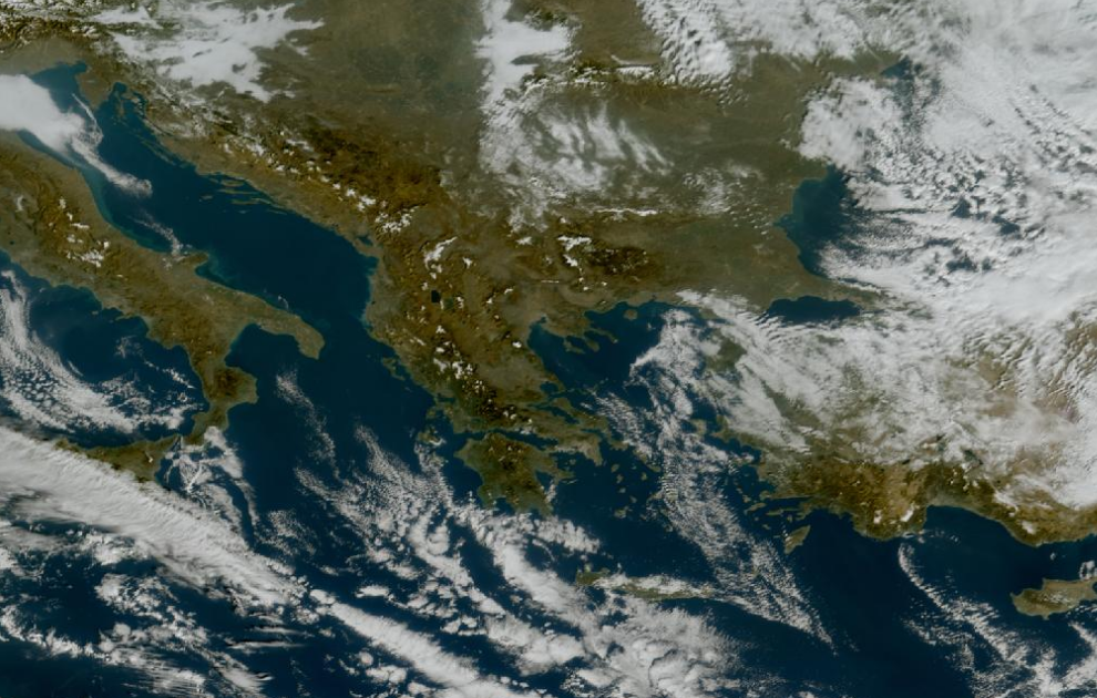 Τελευταία δορυφορική εικόνα νεφοκάλυψης