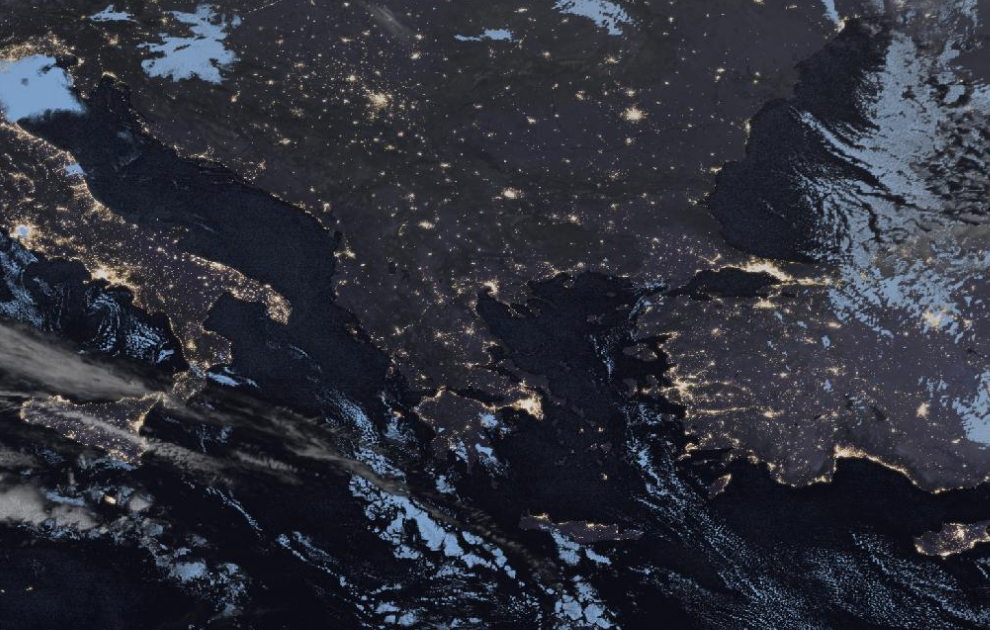 Τελευταία δορυφορική εικόνα νεφοκάλυψης