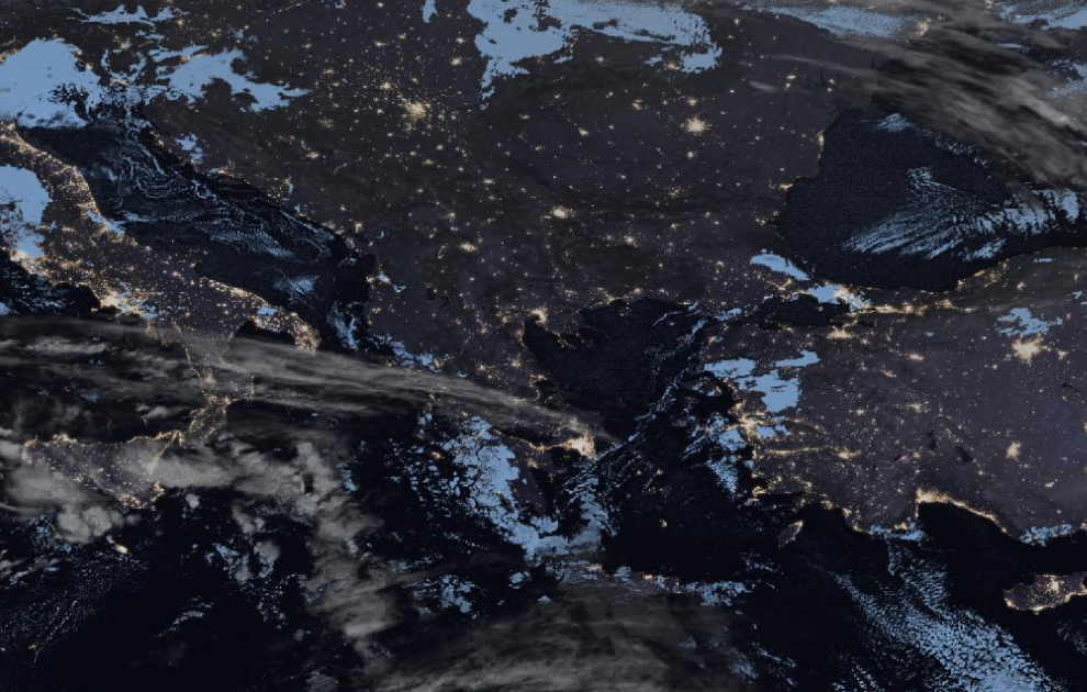 Τελευταία δορυφορική εικόνα νεφοκάλυψης