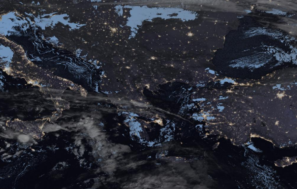 Τελευταία δορυφορική εικόνα νεφοκάλυψης